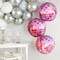Pink Disco Ball Balloons Cowgirl Birthday Party Decorations((Pink)